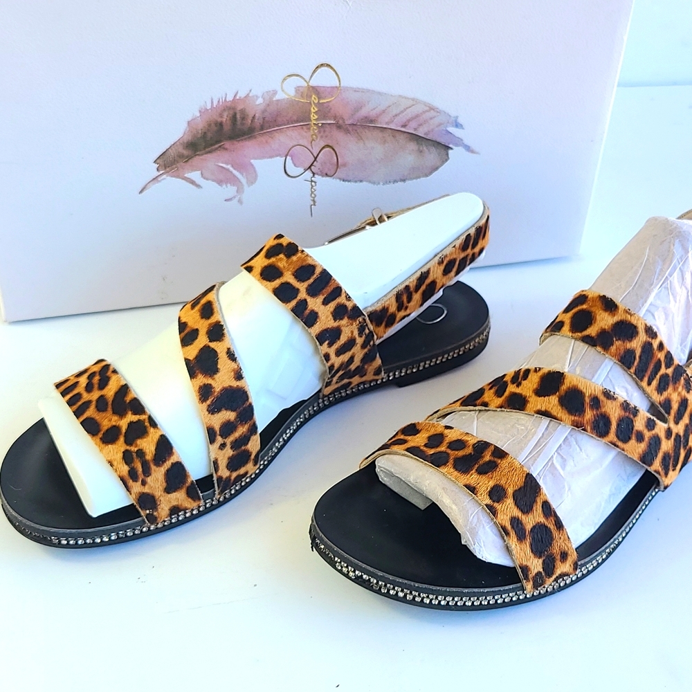 Jessica Simpson Spotty Leoprad Sandals../ Size 7 medium